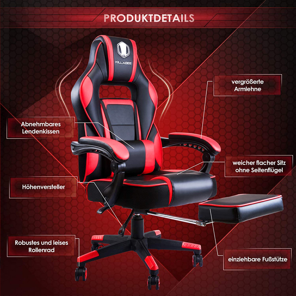 Gaming chair sales killabee 9015