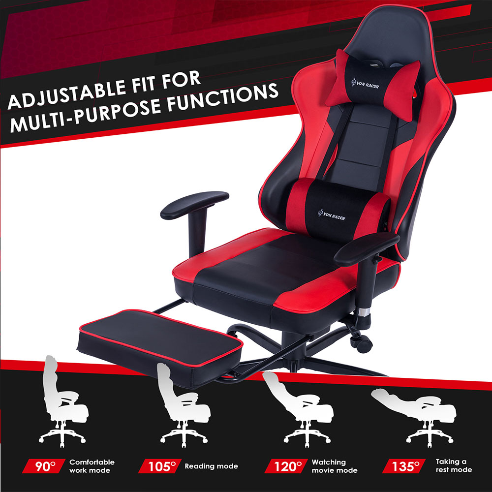 Von racer ergonomic gaming chair 8280 pink online