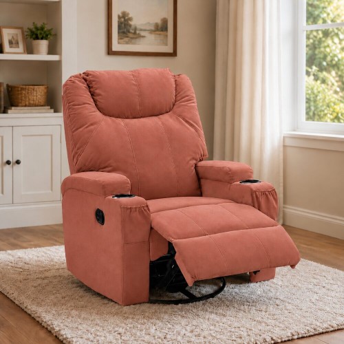 Relax fotelja sa rotacijom od 360° Hudson 1458 - Camel